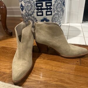 Tan Suede Bootie, Women’s size 9.5